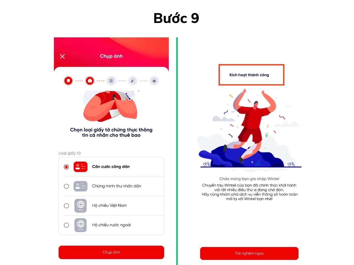 Chọn giấy tờ tuỳ thân