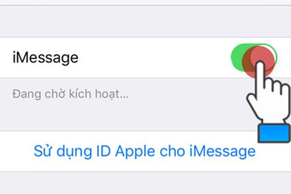 Bạn chọn vào nút gạt