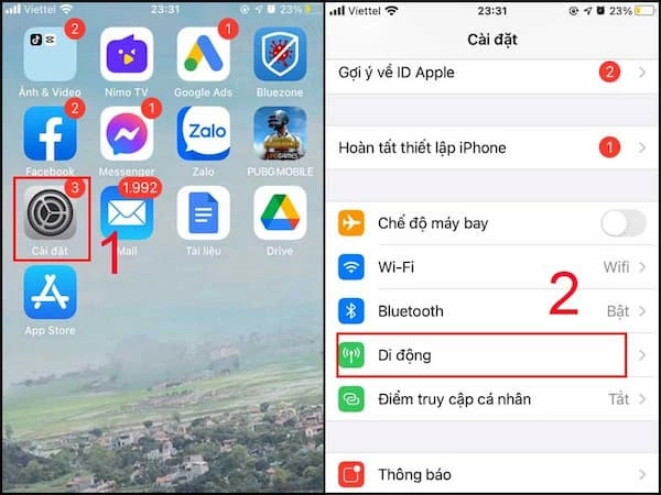Kiểm tra dữ liệu di động