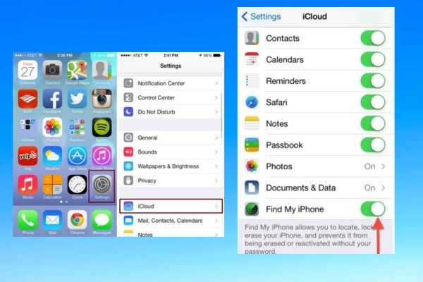 Kiểm tra qua qua Find My iPhone