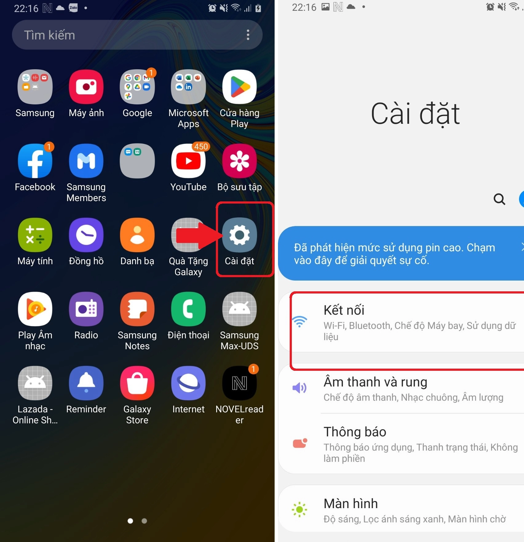 Kiểm tra kết nối mạng