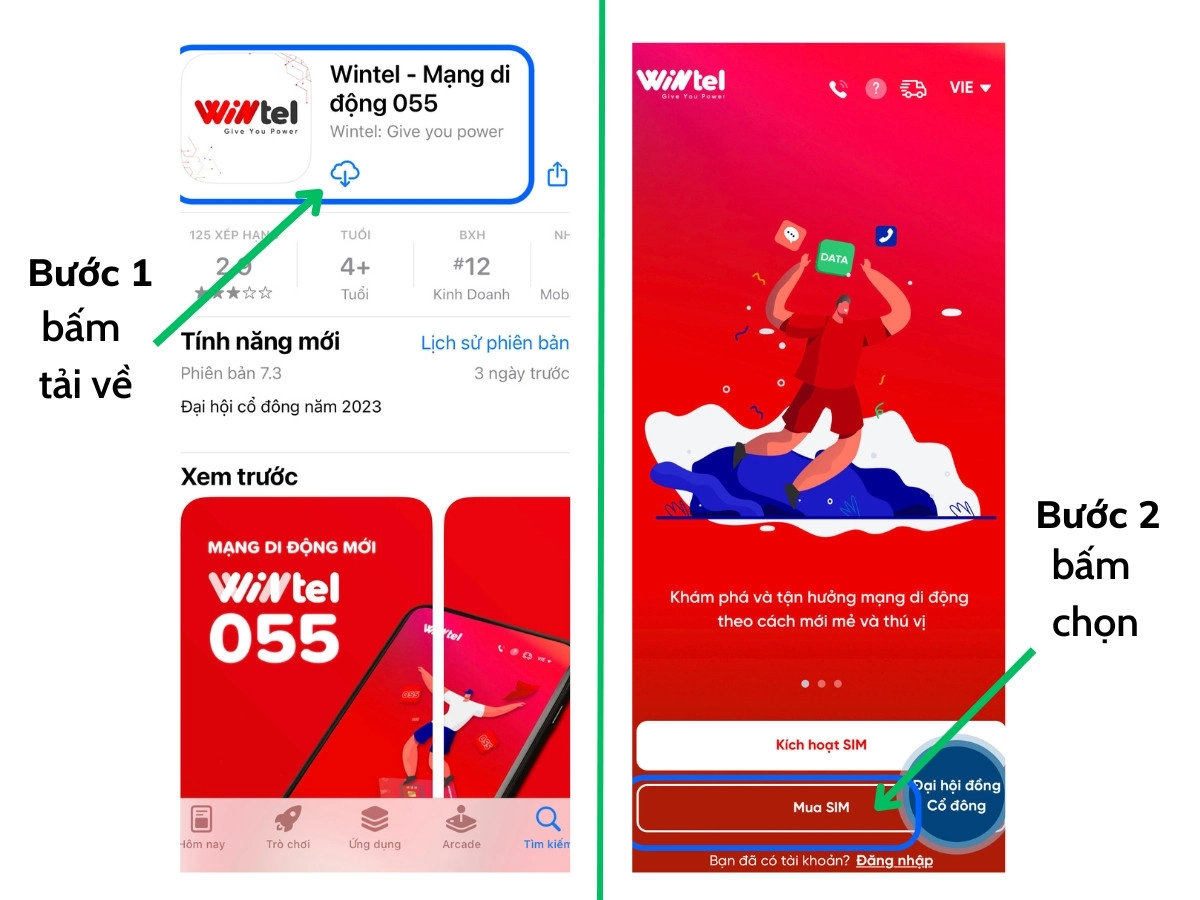 Chọn mua sim Wintel