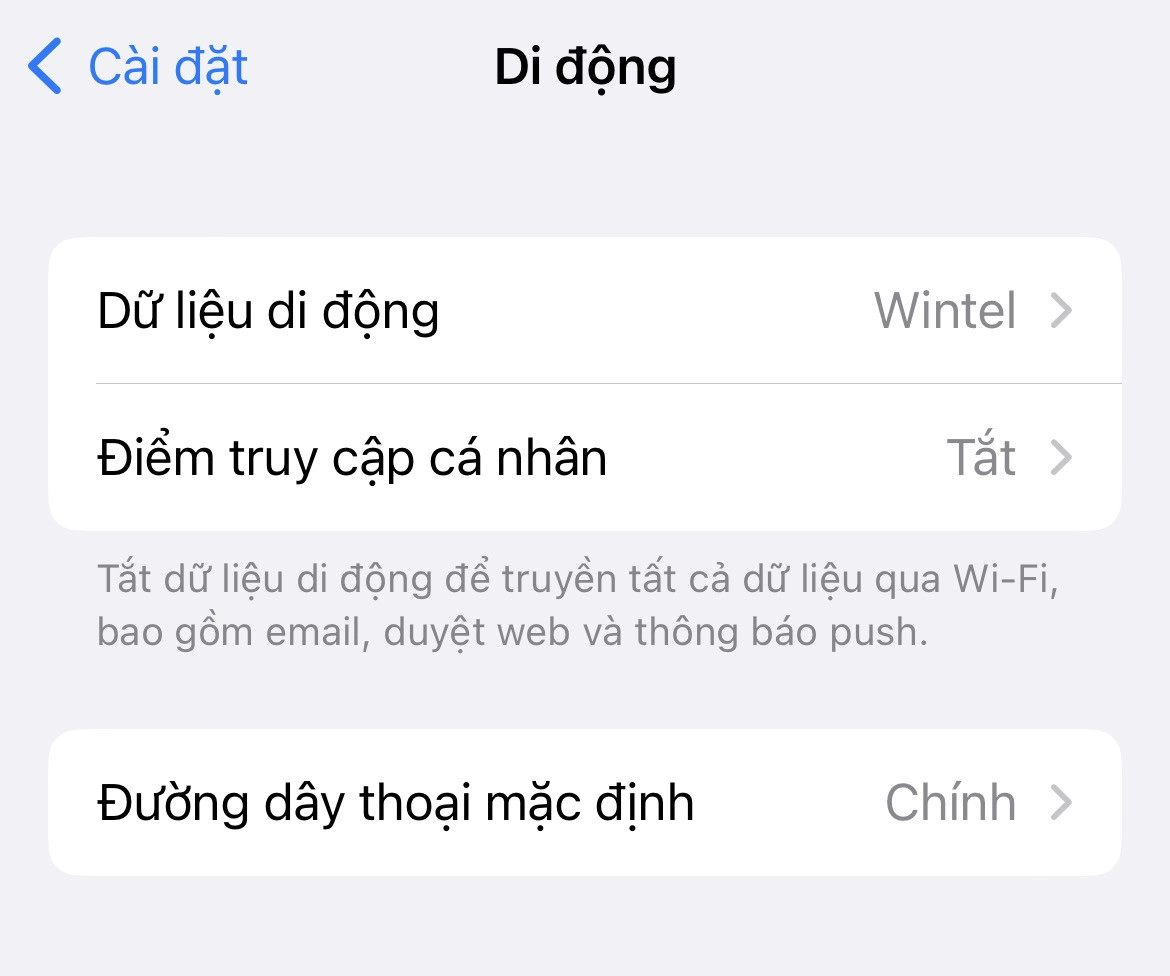 Tuỳ chỉnh sim