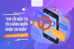 Ý nghĩa về dòng chữ "xin lỗi hiện tại tôi không muốn nhận tin nhắn" trên Zalo