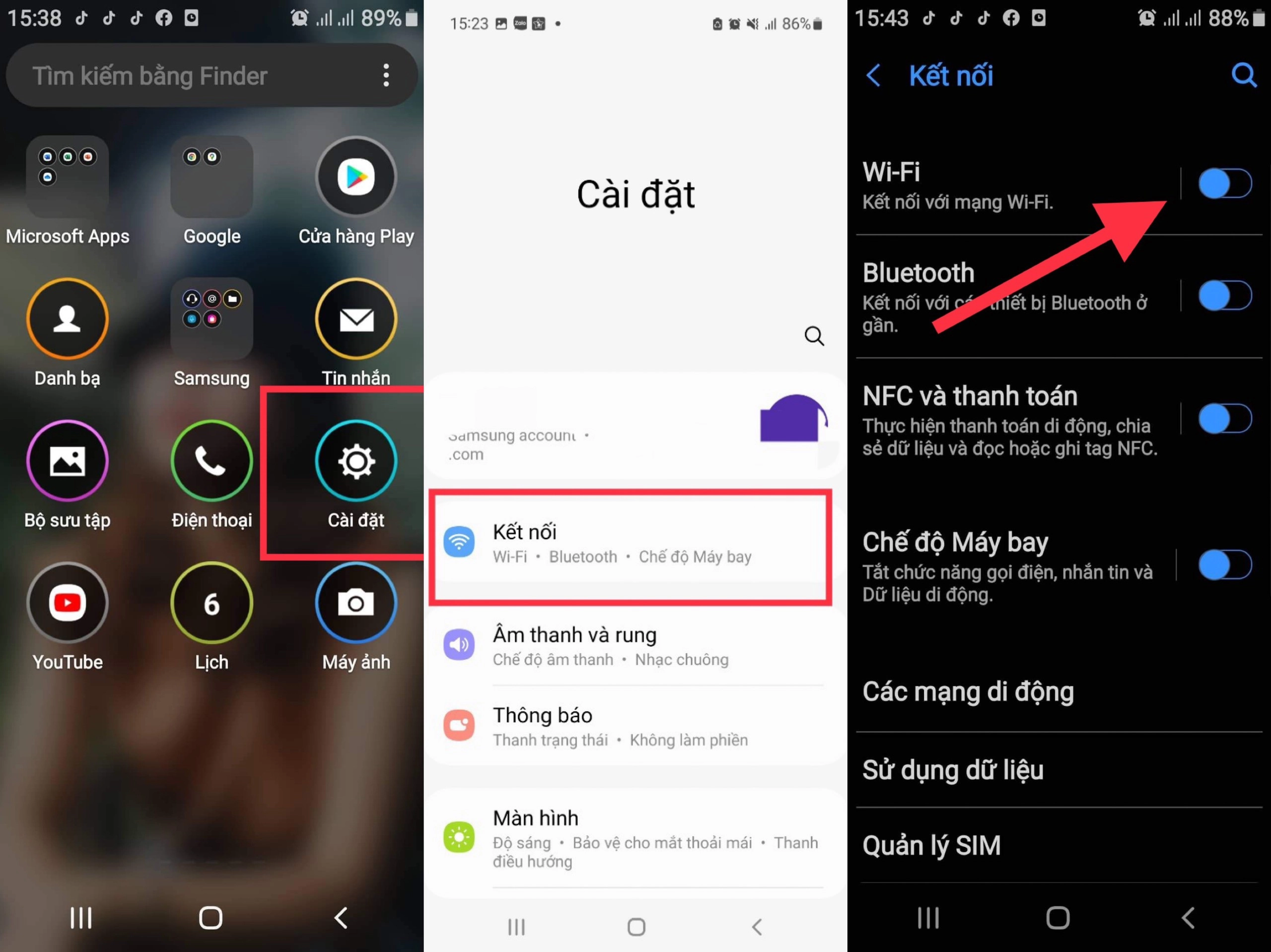 Kiểm tra kết nối wifi trên Androids