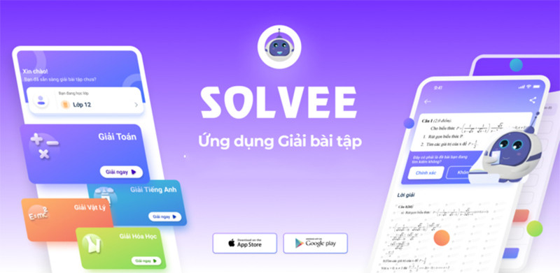 App giải bài tập tiếng anh Solvee