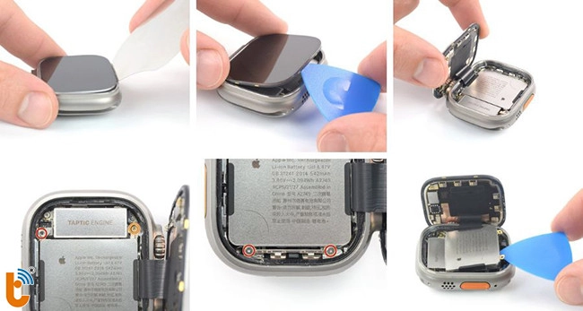 Các bước thay pin apple watch Ultra
