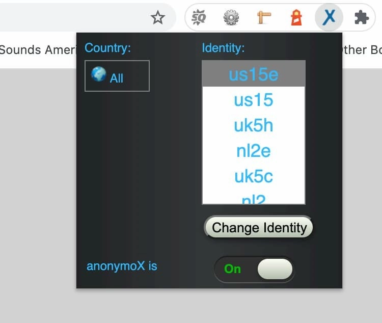 Cách sử dụng anomymoX trên Chrome