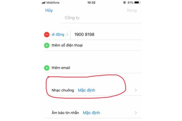 cài đặt số điện thoại ưu tiên 3