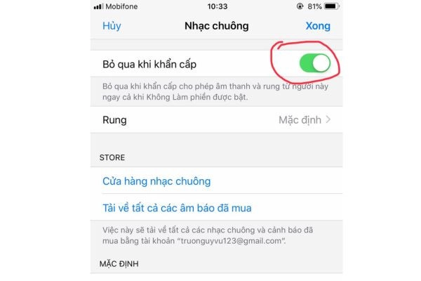 cài đặt số điện thoại ưu tiên