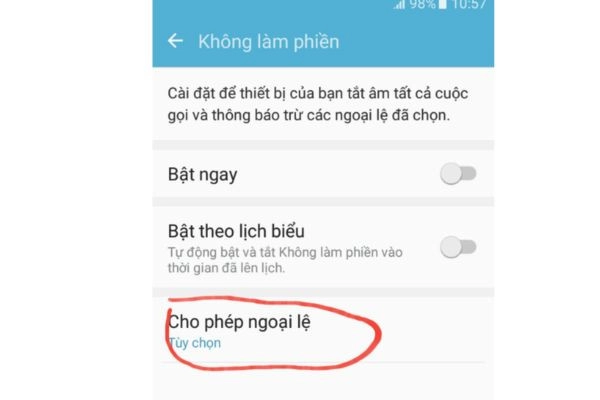 cài đặt số điện thoại ưu tiên 7