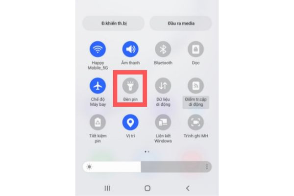 chỉnh độ sáng đèn flash Samsung J7 Prime 2
