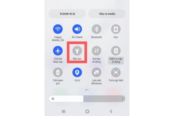 chỉnh độ sáng đèn flash Samsung J7 Prime 2