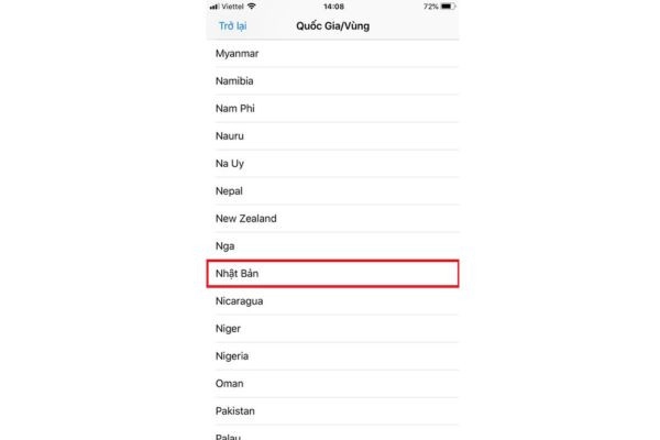 Chuyển vùng Appstore sang Nhật 7