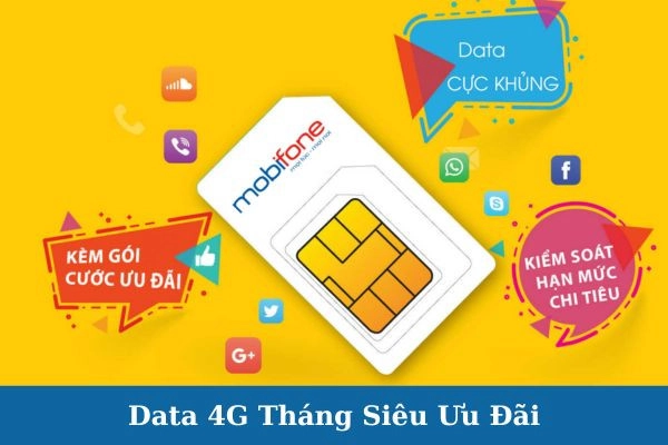 Ưu đãi khủng gói cước 4g mobifone