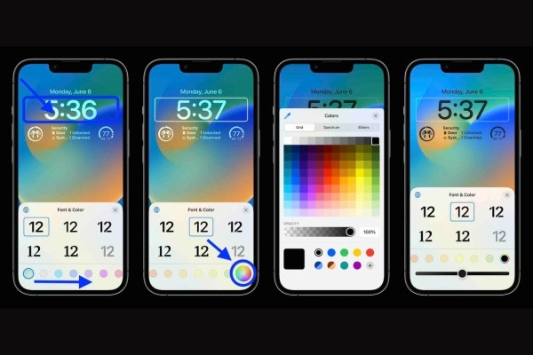 Tính năng Lock Screen editing