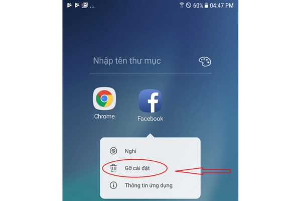 mất biểu tượng trên android 2