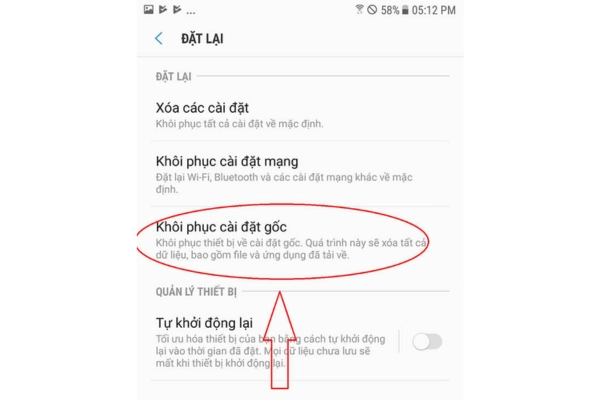 mất biểu tượng trên android 6