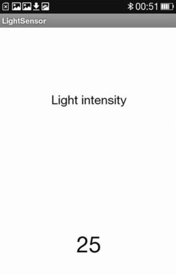 Chọn tiếp Light Sensor