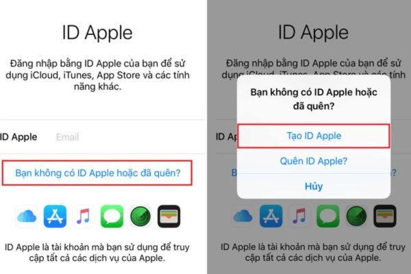 quên ID Apple để kích hoạt iPhone iPad 1