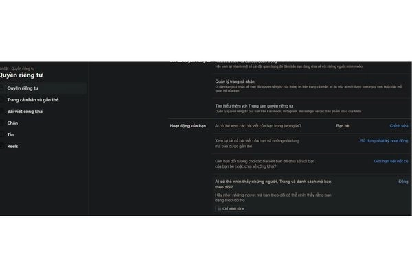 Tắt chế độ công khai ảnh bìa 4