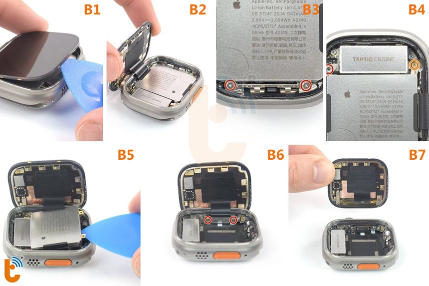 Tháo màn hình apple watch ultra