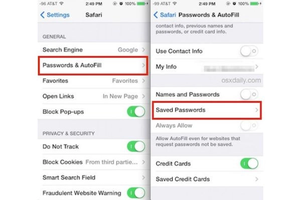 xem lại mật khẩu facebook trên iPhone 2