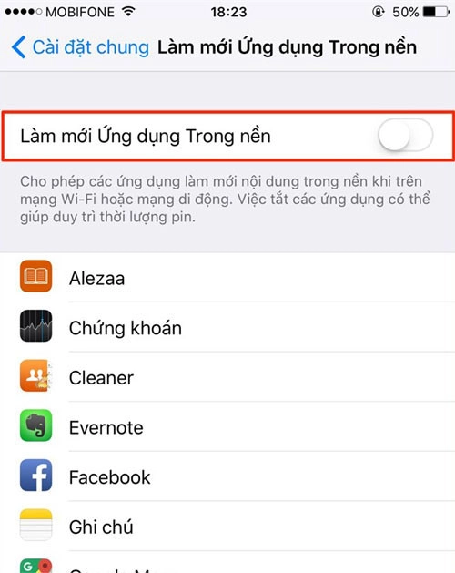 Tiết kiệm pin iPhone 5