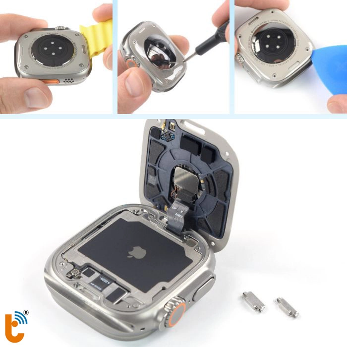 Các bước mở đế sạc Apple Watch Ultra
