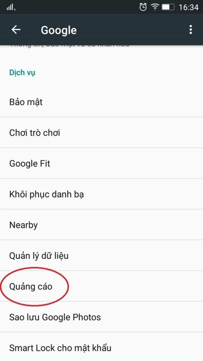 chặn quảng cáo trên điện thoại android 2