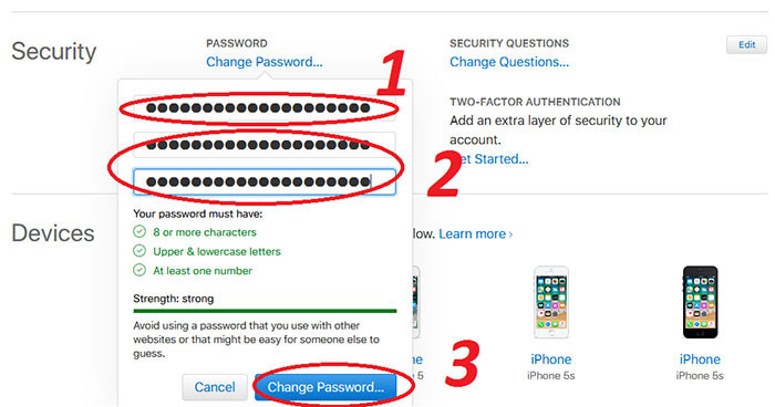 cách thay đổi mật khẩu icloud  5