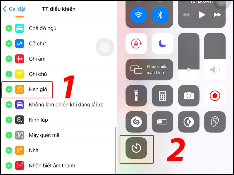 cách hẹn giờ tắt nhạc trên iphone 2