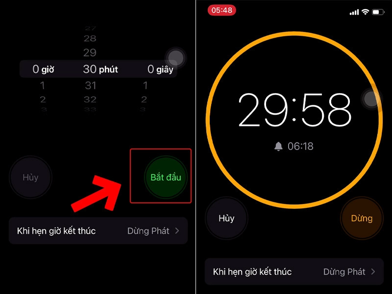 cách hẹn giờ tắt nhạc trên iphone 5
