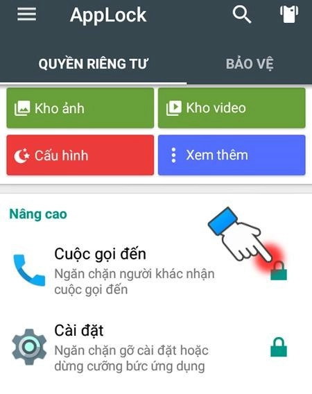 cách khoá ứng dụng trên Android 4