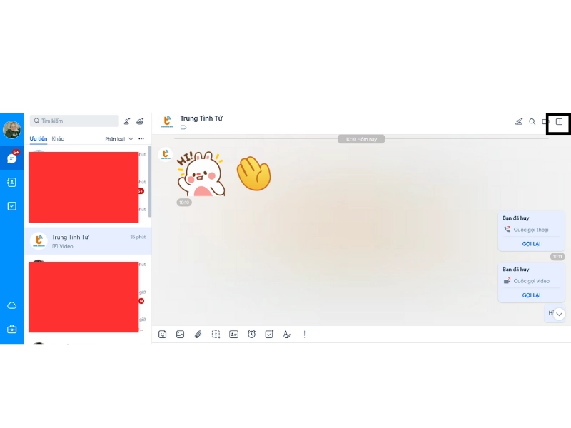 Cách xóa lịch sử chat Zalo 8