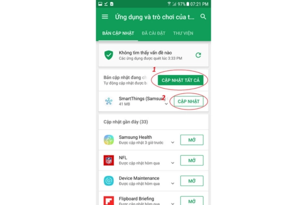cập nhật phần mềm android 3