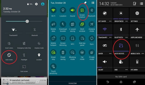 điện thoại không xoay được màn hình 3