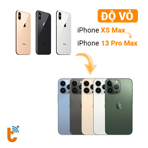 Độ vỏ iPhone Xs Max lên 13 Pro Max