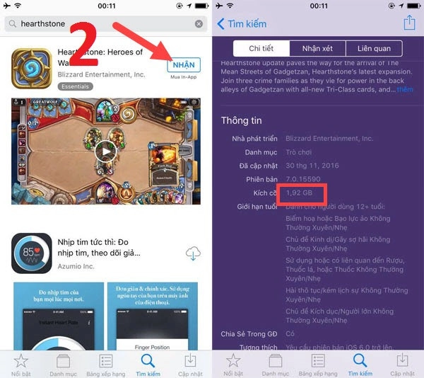 giải phóng bộ nhớ cho iPhone 12