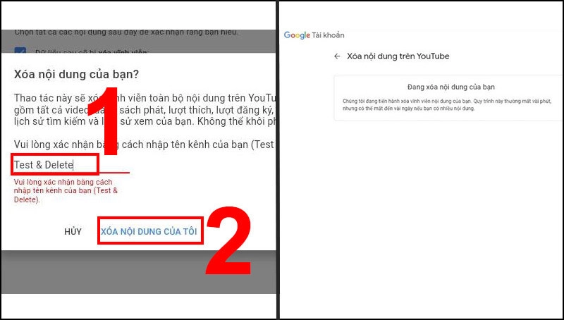 hướng dẫn xóa kênh youtube 11
