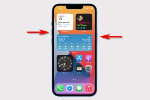 Khởi động lại iphone