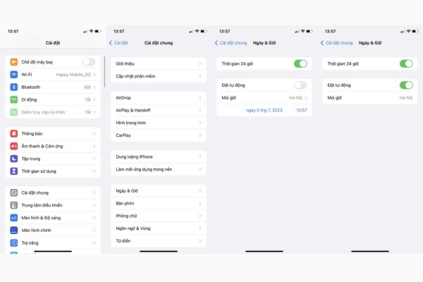 đồng bộ ngày giờ
