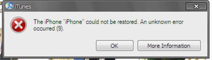 Biểu hiện lỗi 9