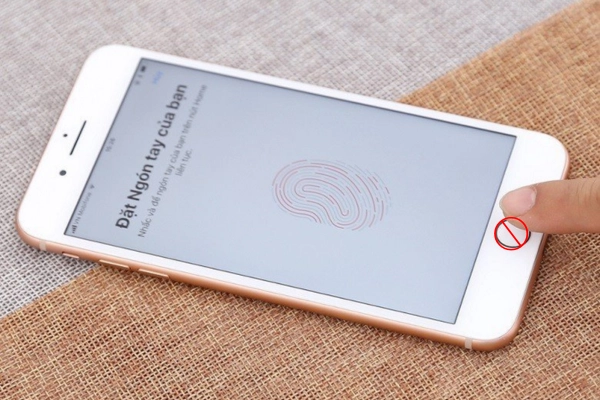 không thiết lập Touch id