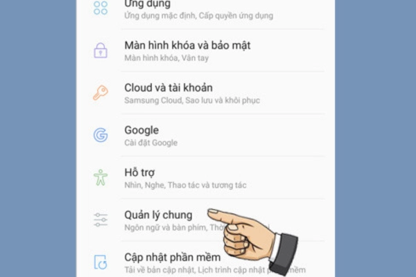 khôi phục cài đặt gốc samsung 1