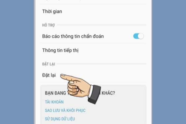 khôi phục cài đặt gốc samsung 2