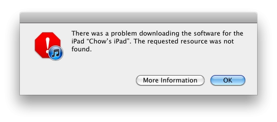 lỗi khi Restore iPhone 2