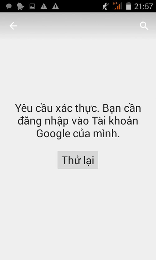 lỗi xác thực tài khoản Google 1