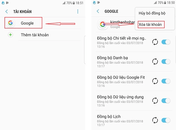 lỗi xác thực tài khoản Google 3