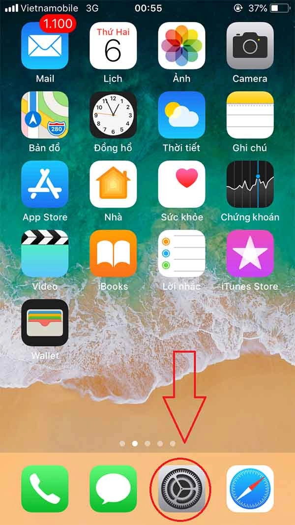 mật khẩu giới hạn mặc định của iPhone 2